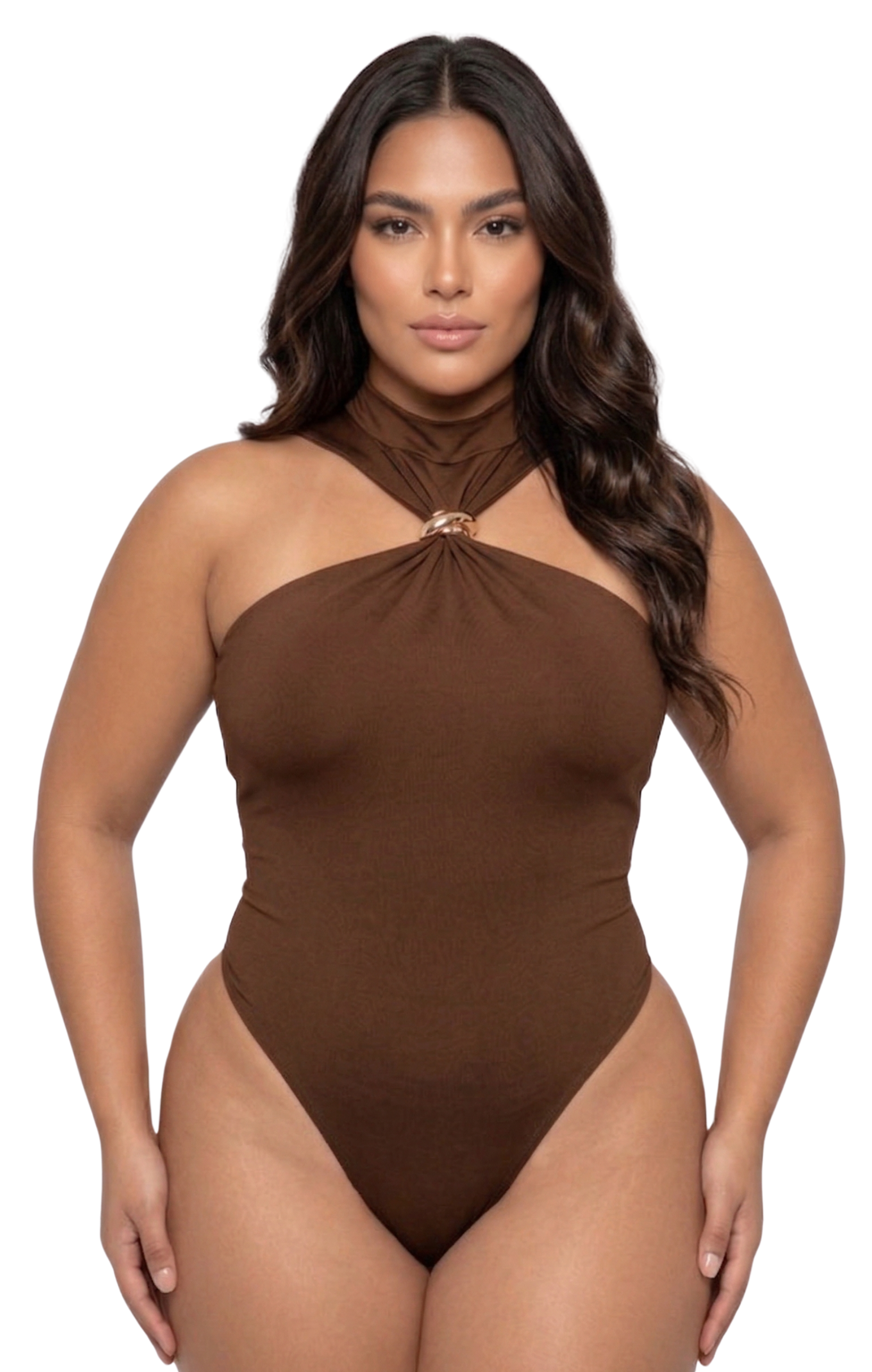 Body Cuello Halter Herraje Frontal