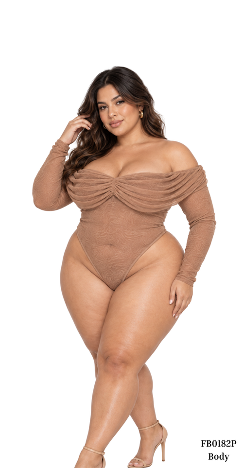 Body Cuello Bandeja Manga Larga