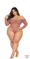 Body Cuello Bandeja Manga Larga