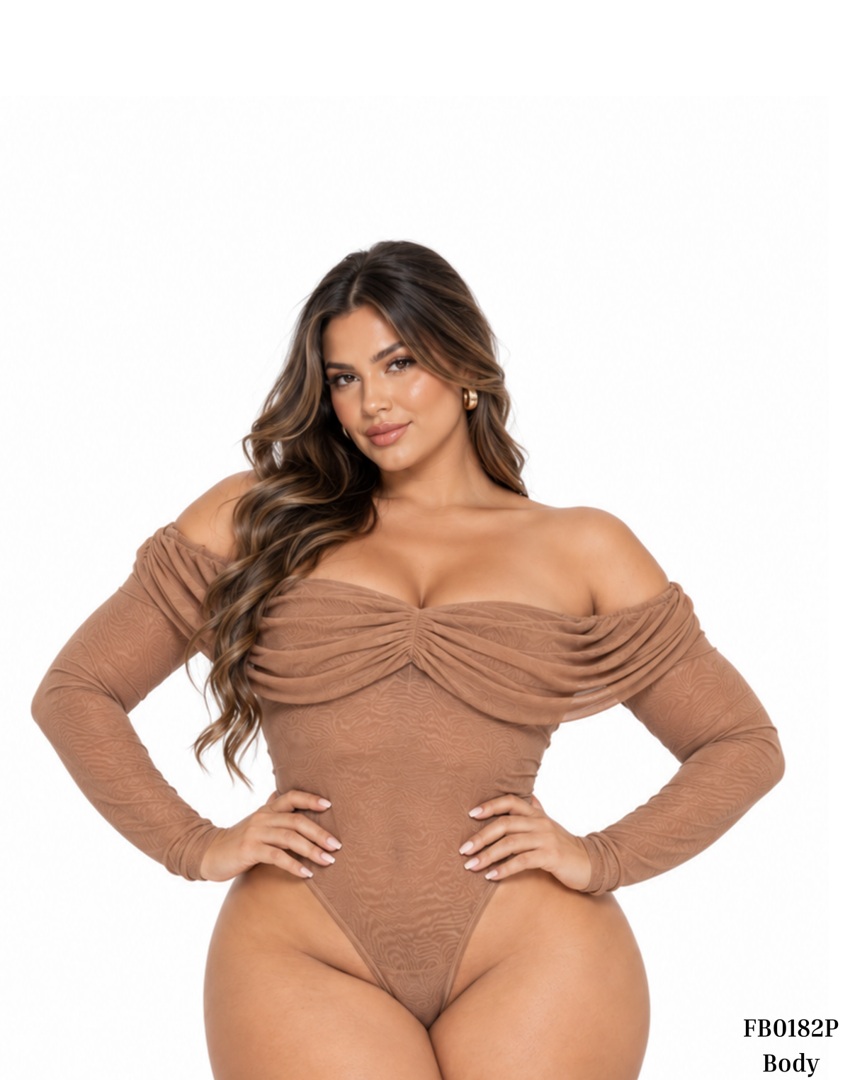 Body Cuello Bandeja Manga Larga