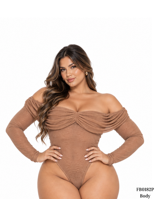 Body Cuello Bandeja Manga Larga