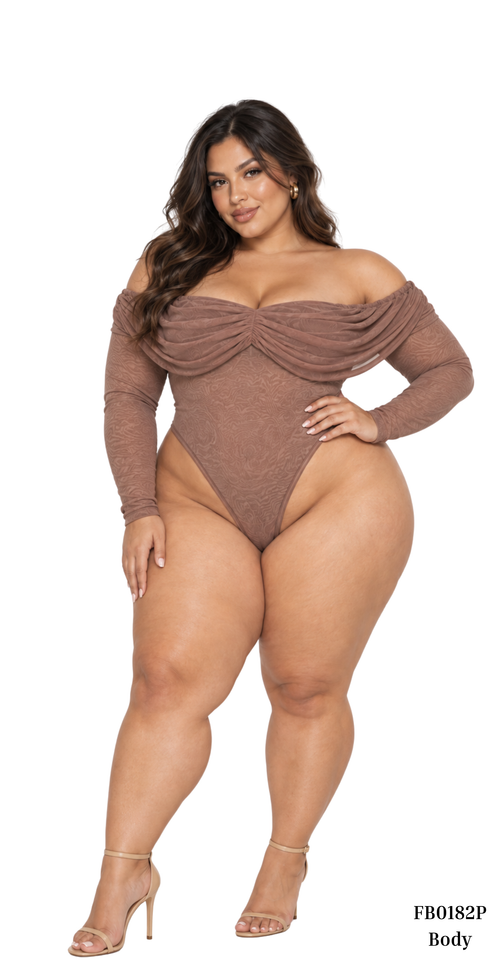 Body Cuello Bandeja Manga Larga