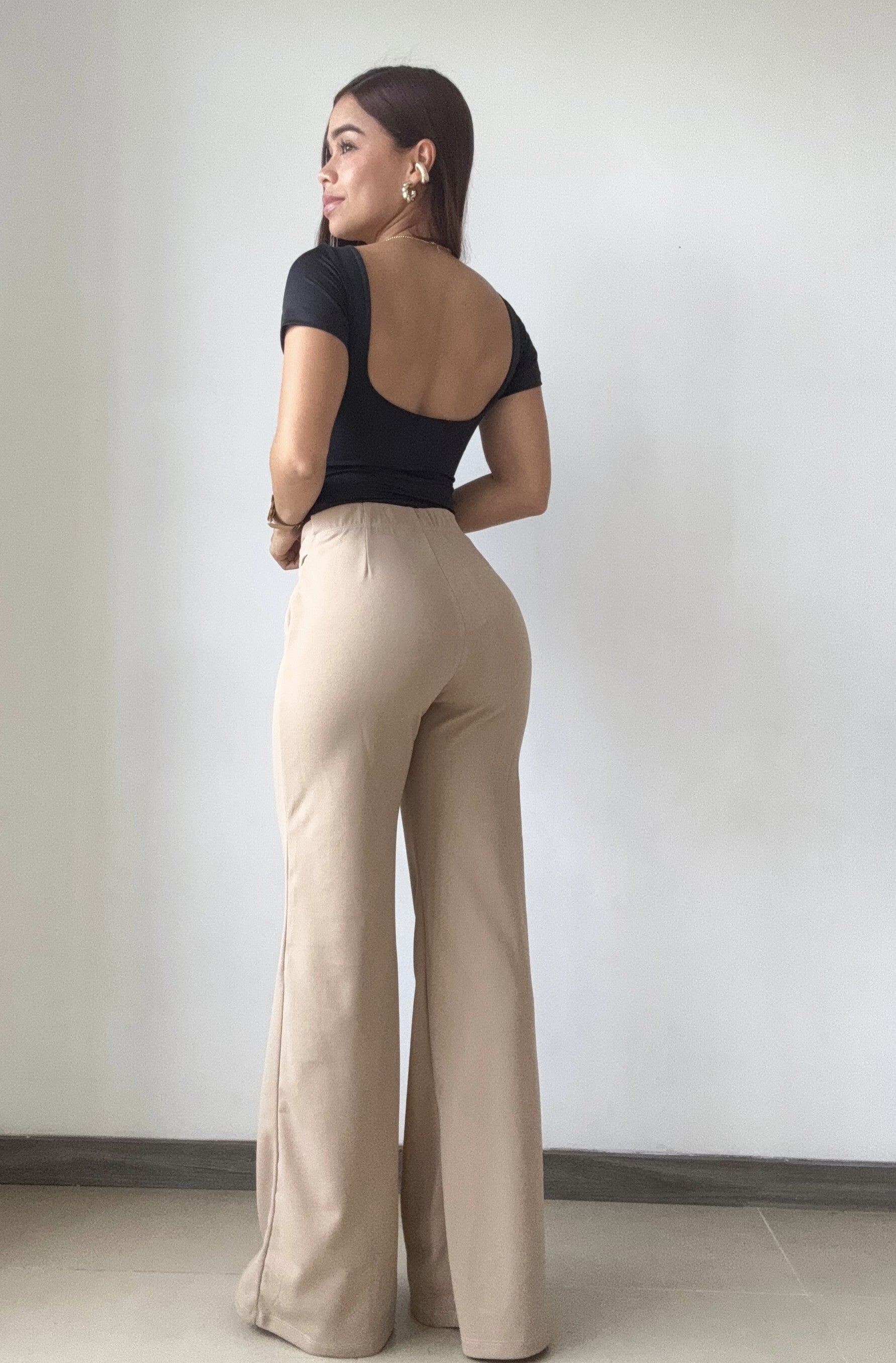 Body Manga Corta Escote Espalda