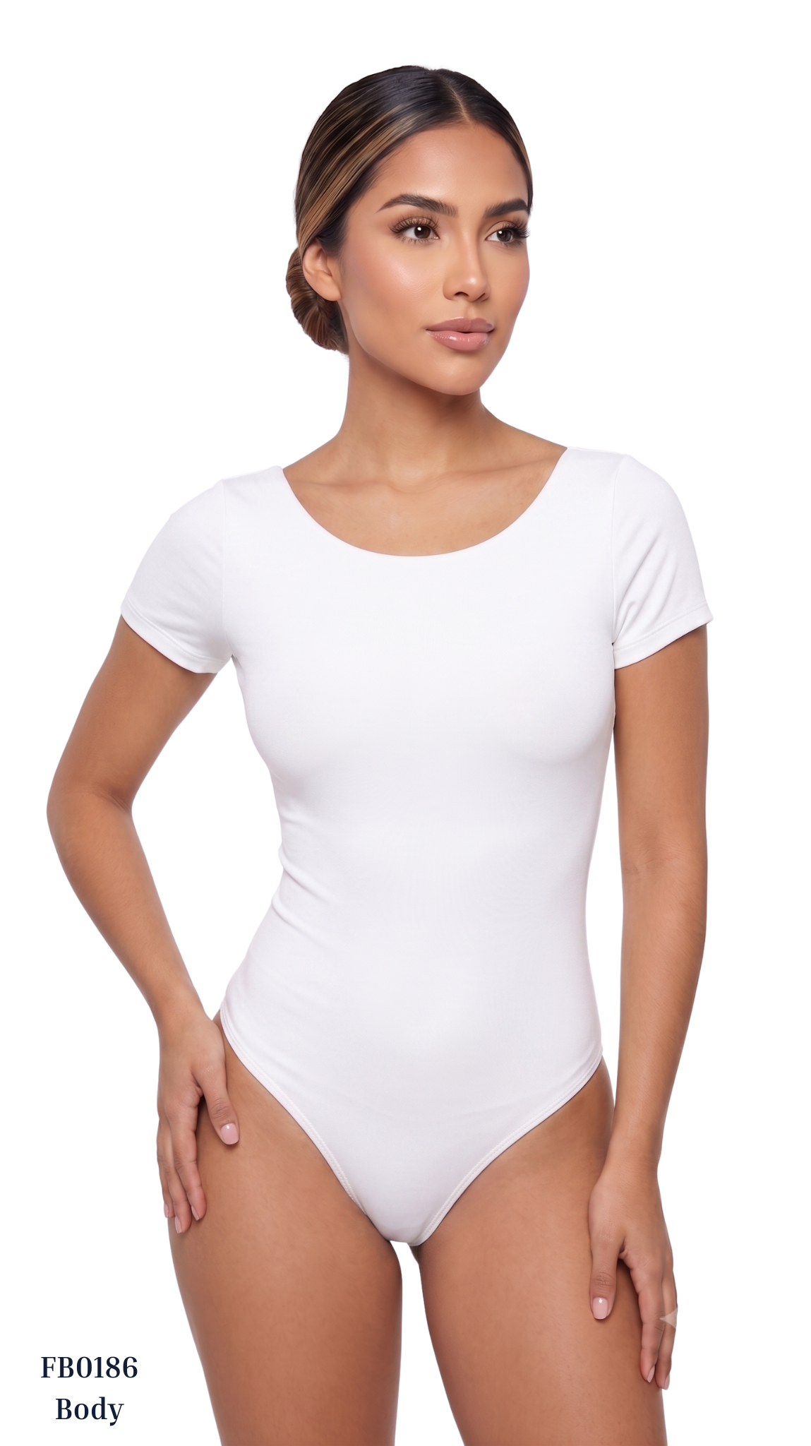Body Manga Corta Escote Espalda