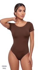 Body Manga Corta Escote Espalda