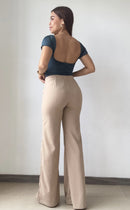 Body Manga Corta Escote Espalda