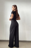 Body Manga Corta Escote En Mayatex