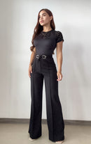 Body Manga Corta Escote En Mayatex