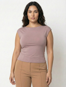 Blusa Manga Corta Espalda Descubierta