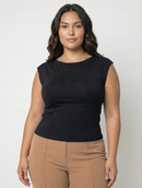 Blusa Manga Corta Espalda Descubierta