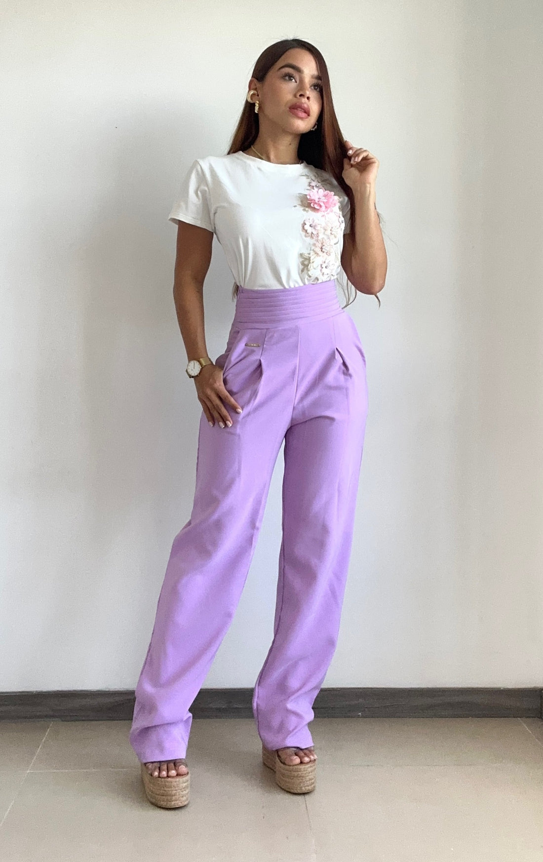 Blusa Blanco Crudo Con Aplique