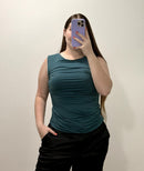 Blusa Manga Sisa Recogido Lateral Plus