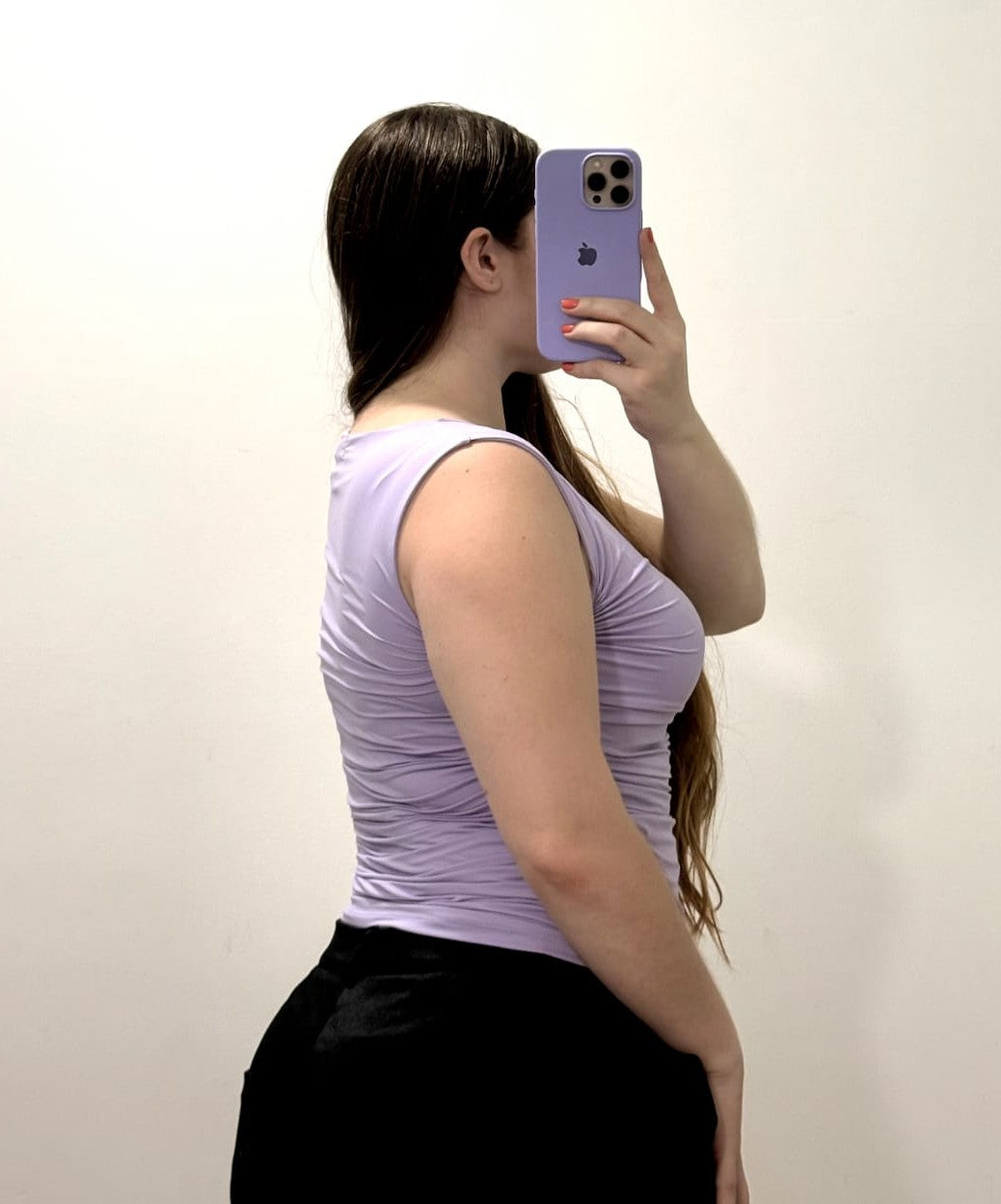 Blusa Manga Sisa Recogido Lateral Plus