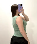 Blusa Manga Sisa Recogido Lateral Plus