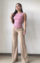 Blusa Manga Sisa Con Recogido Lateral