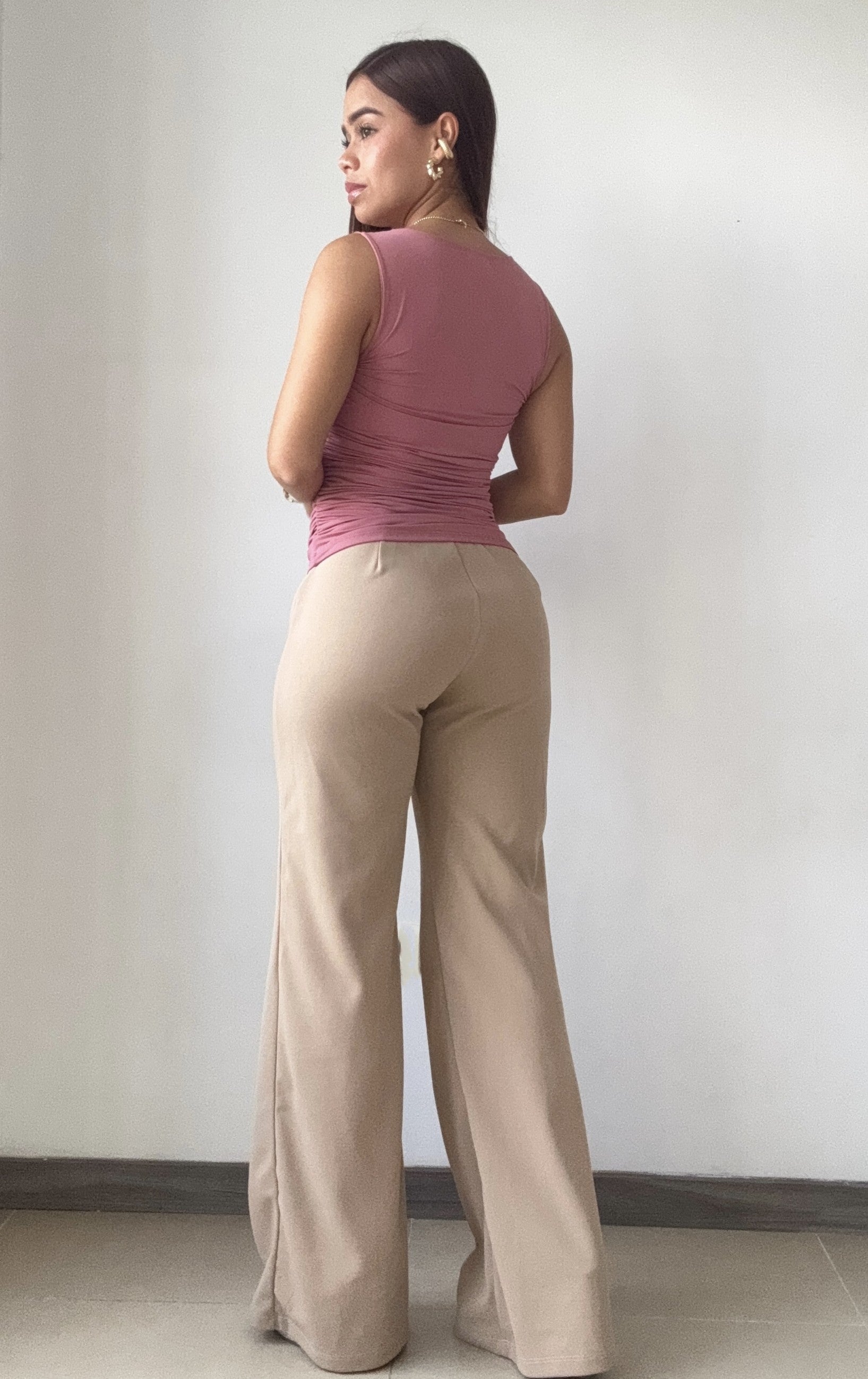 Blusa Manga Sisa Con Recogido Lateral