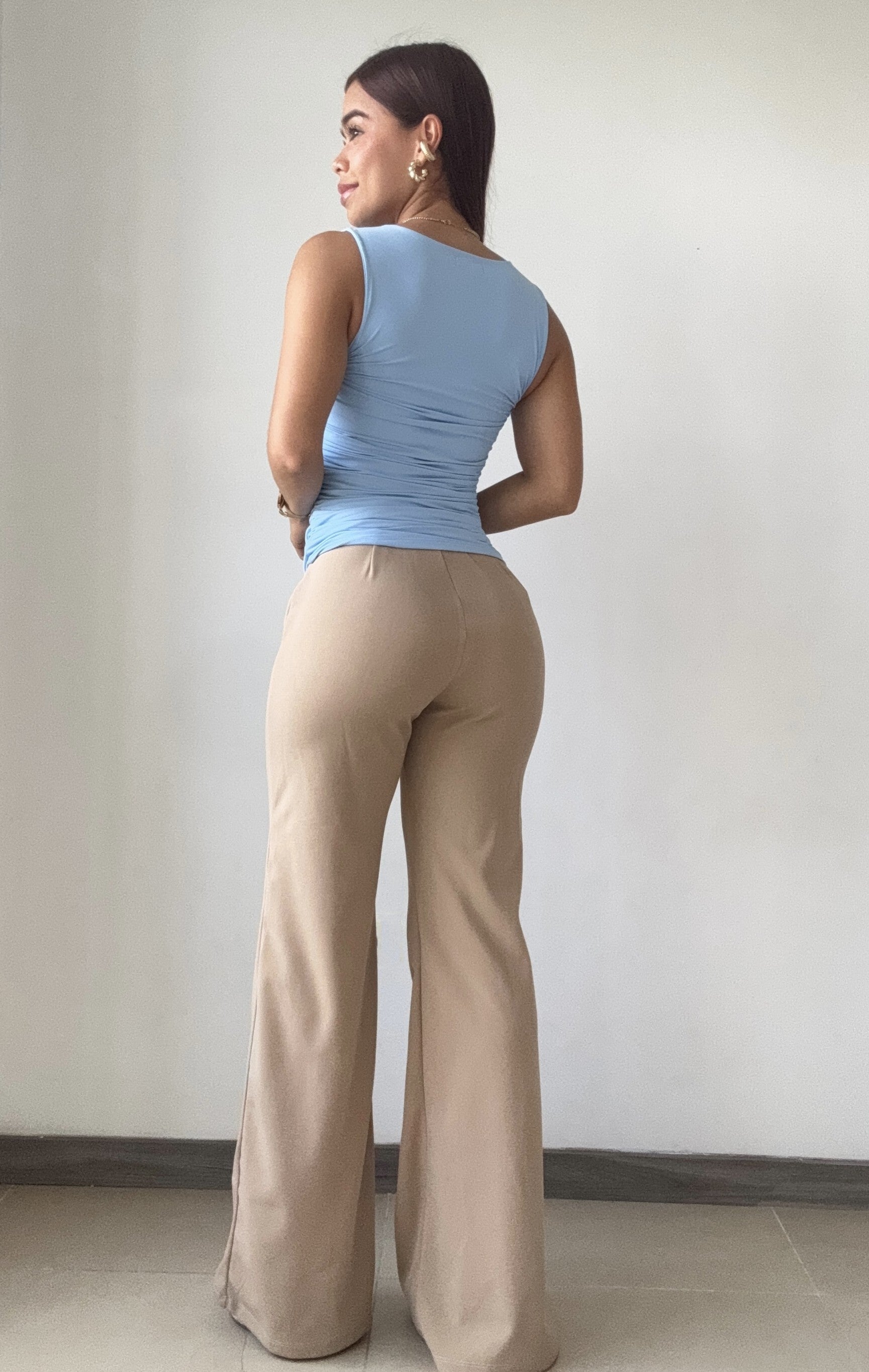 Blusa Manga Sisa Con Recogido Lateral