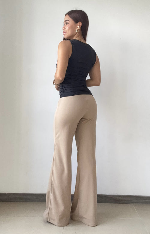 Blusa Manga Sisa Con Recogido Lateral