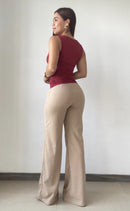 Blusa Manga Sisa Con Recogido Lateral