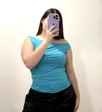 Blusa Manga Sisa Arrunche Laterales Plus