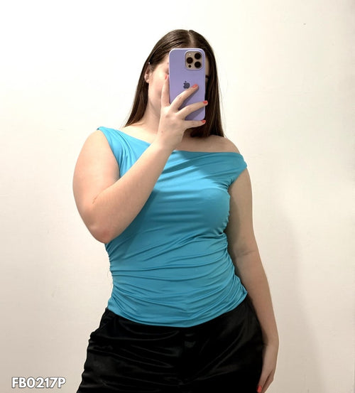 Blusa Manga Sisa Arrunche Laterales Plus
