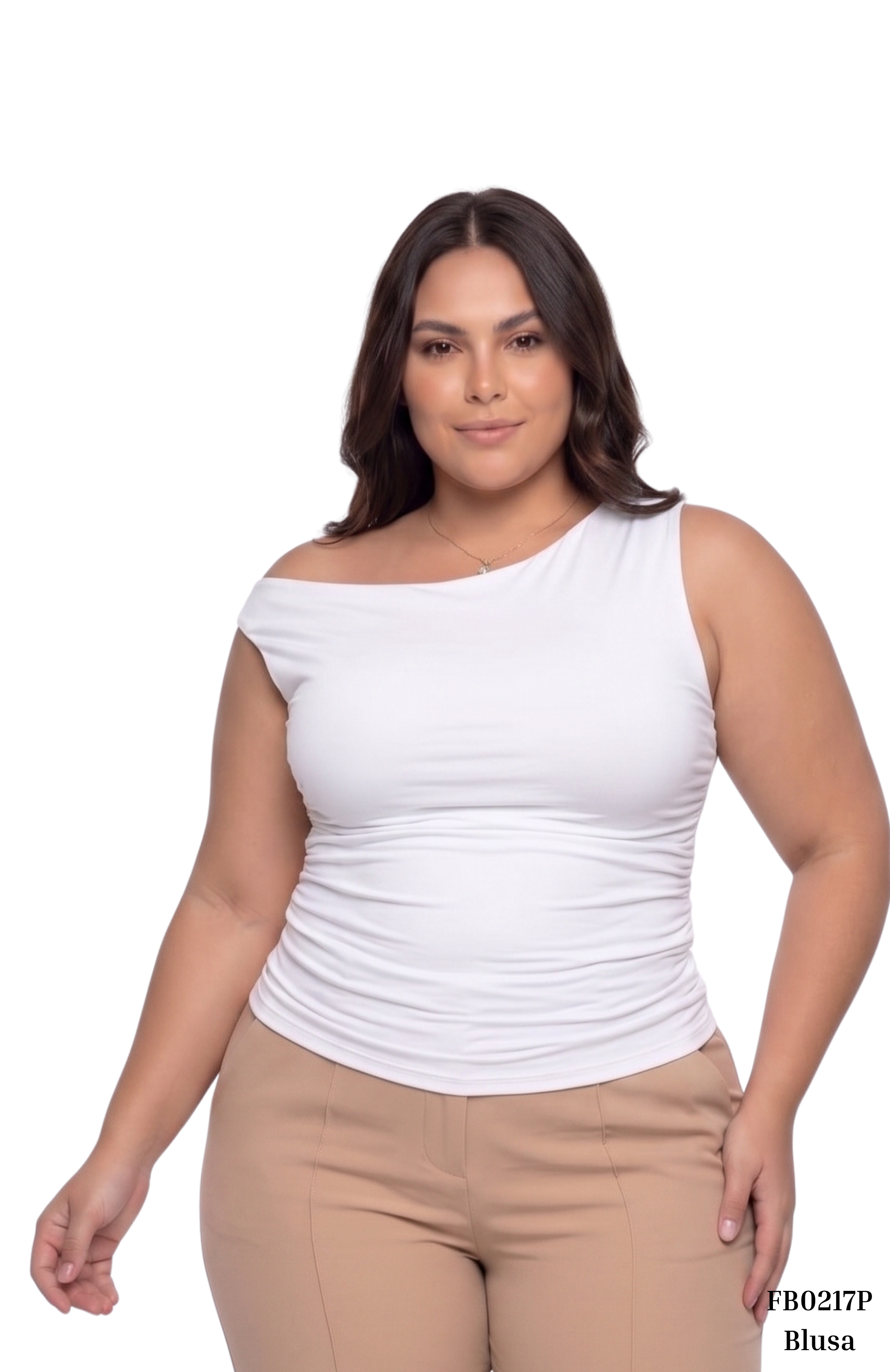 Blusa Manga Sisa Arrunche Laterales Plus