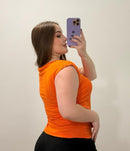 Blusa Manga Sisa Resorte Laterales Plus