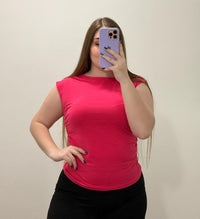 Blusa Manga Sisa Resorte Laterales Plus