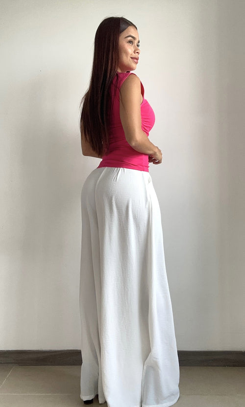 Blusa Manga Sisa Resorte Laterales