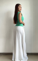 Blusa Manga Sisa Resorte Laterales