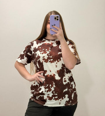 Camisa Manga Corta Estampada Plus