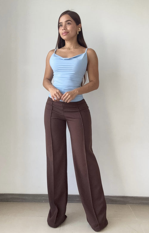 Blusa De Tiras Escote En V