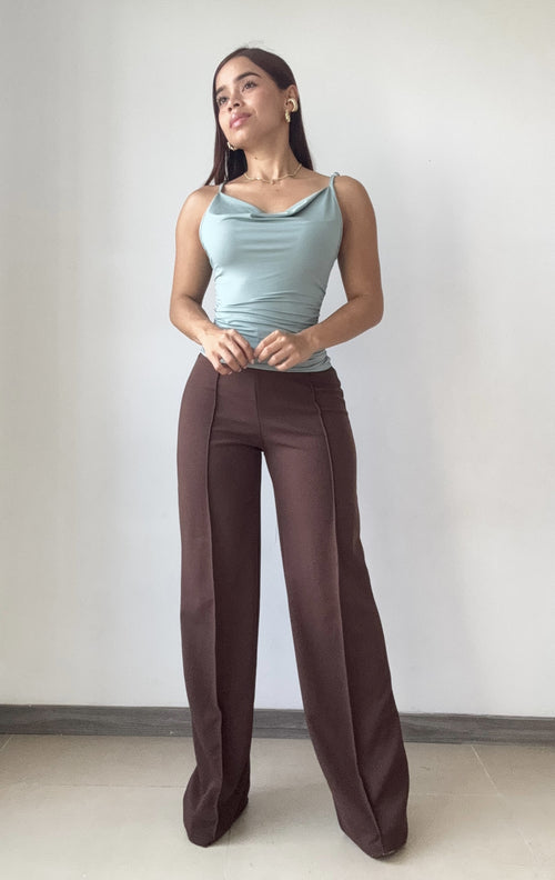 Blusa De Tiras Escote En V