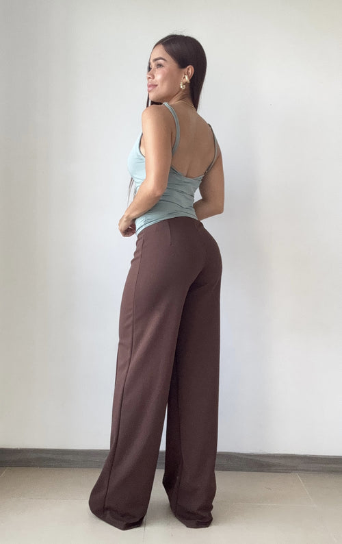 Blusa De Tiras Escote En V