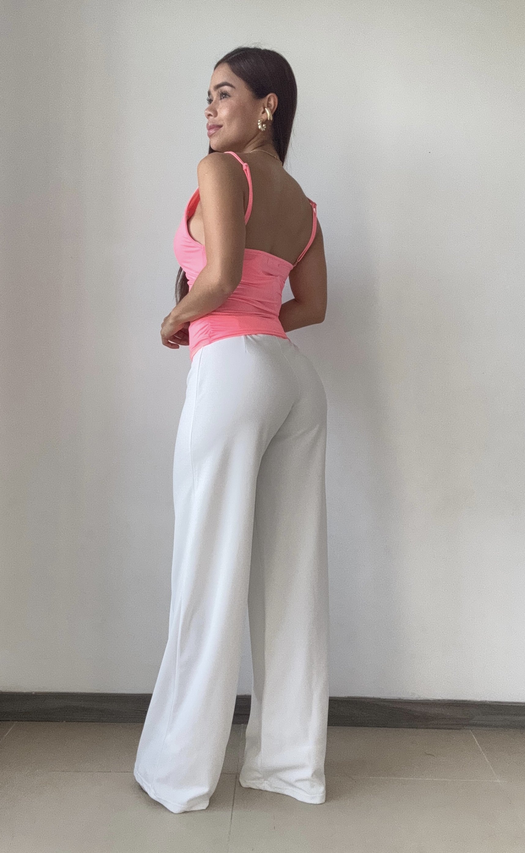 Blusa De Tiras Escote En V