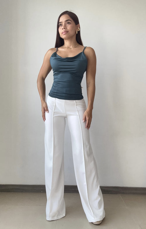 Blusa De Tiras Escote En V