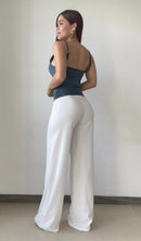 Blusa De Tiras Escote En V