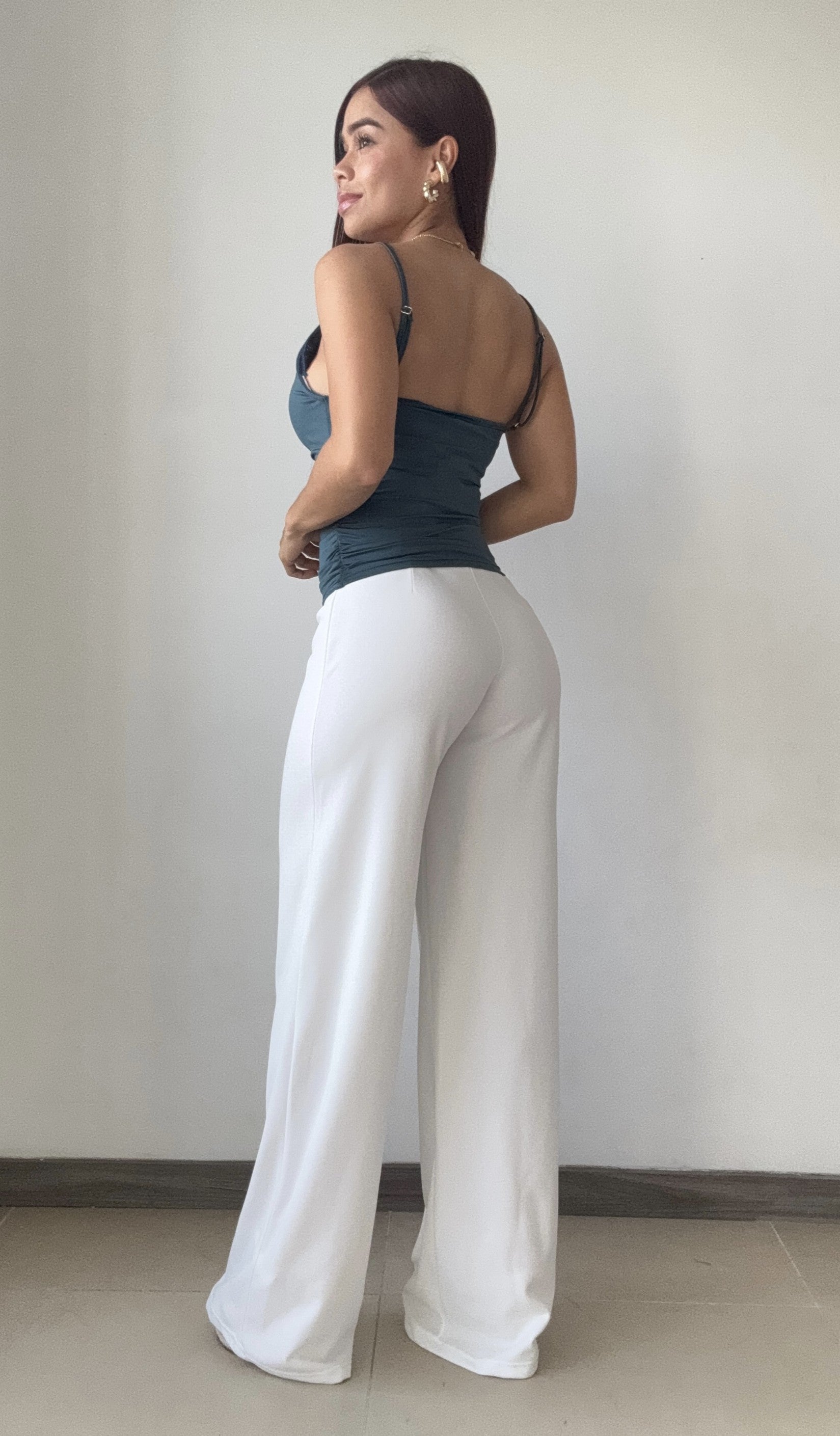 Blusa De Tiras Escote En V