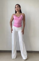 Blusa De Tiras Escote En V