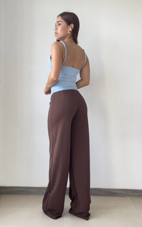 Blusa De Tiras Escote En V