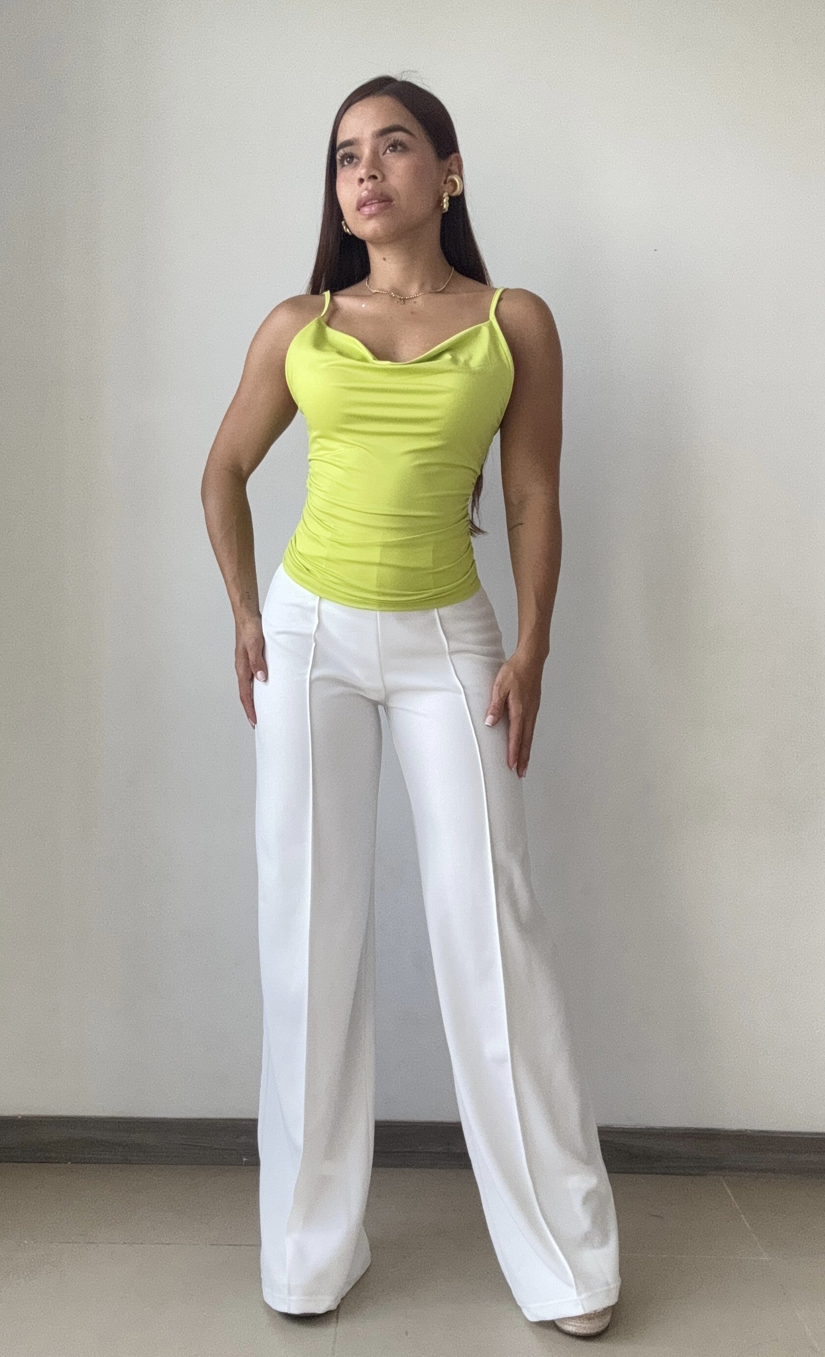 Blusa De Tiras Escote En V