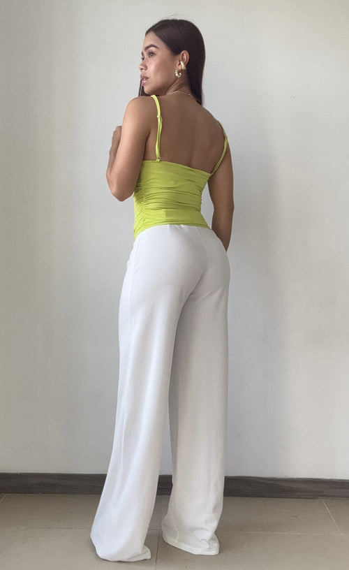 Blusa De Tiras Escote En V