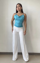 Blusa De Tiras Escote En V