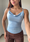 Blusa De Tiras Escote En V