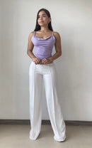 Blusa De Tiras Escote En V