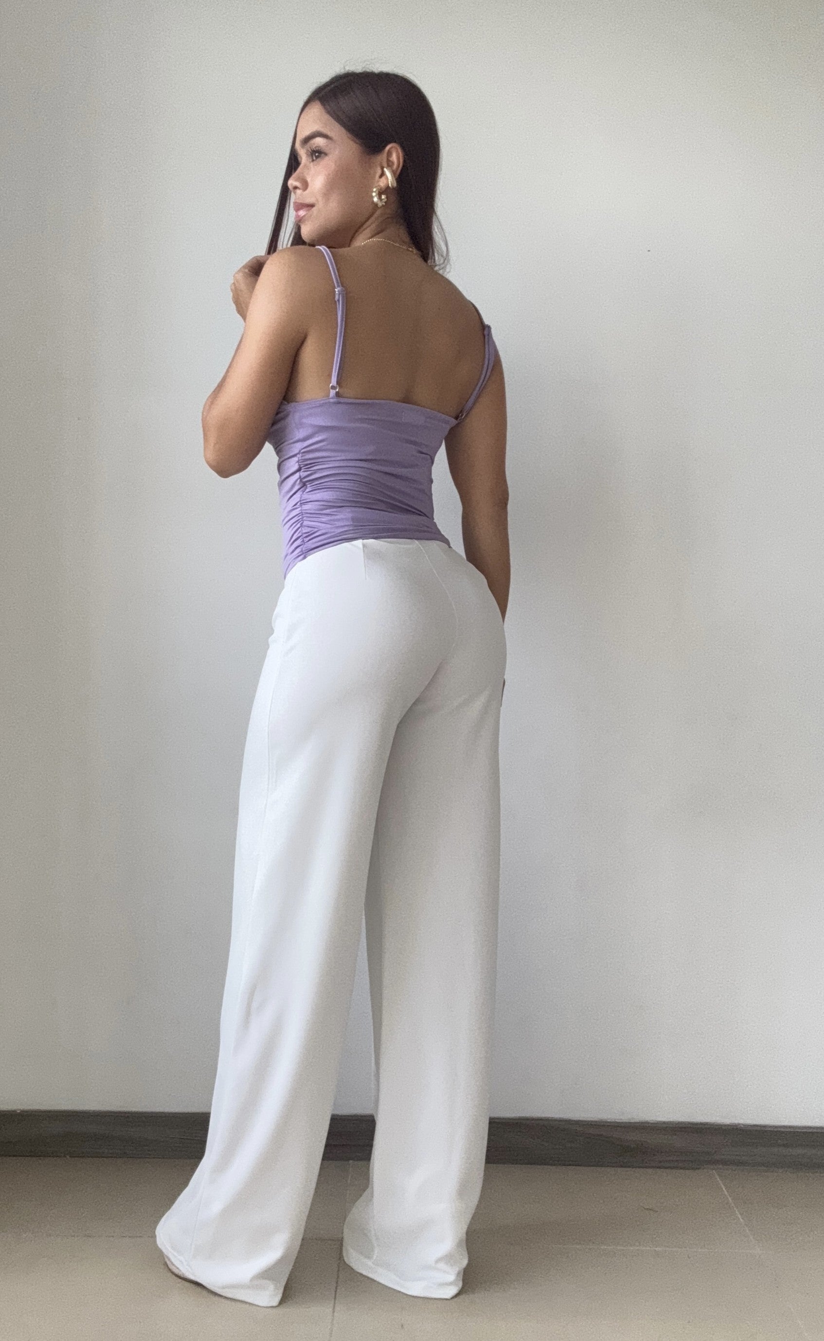 Blusa De Tiras Escote En V