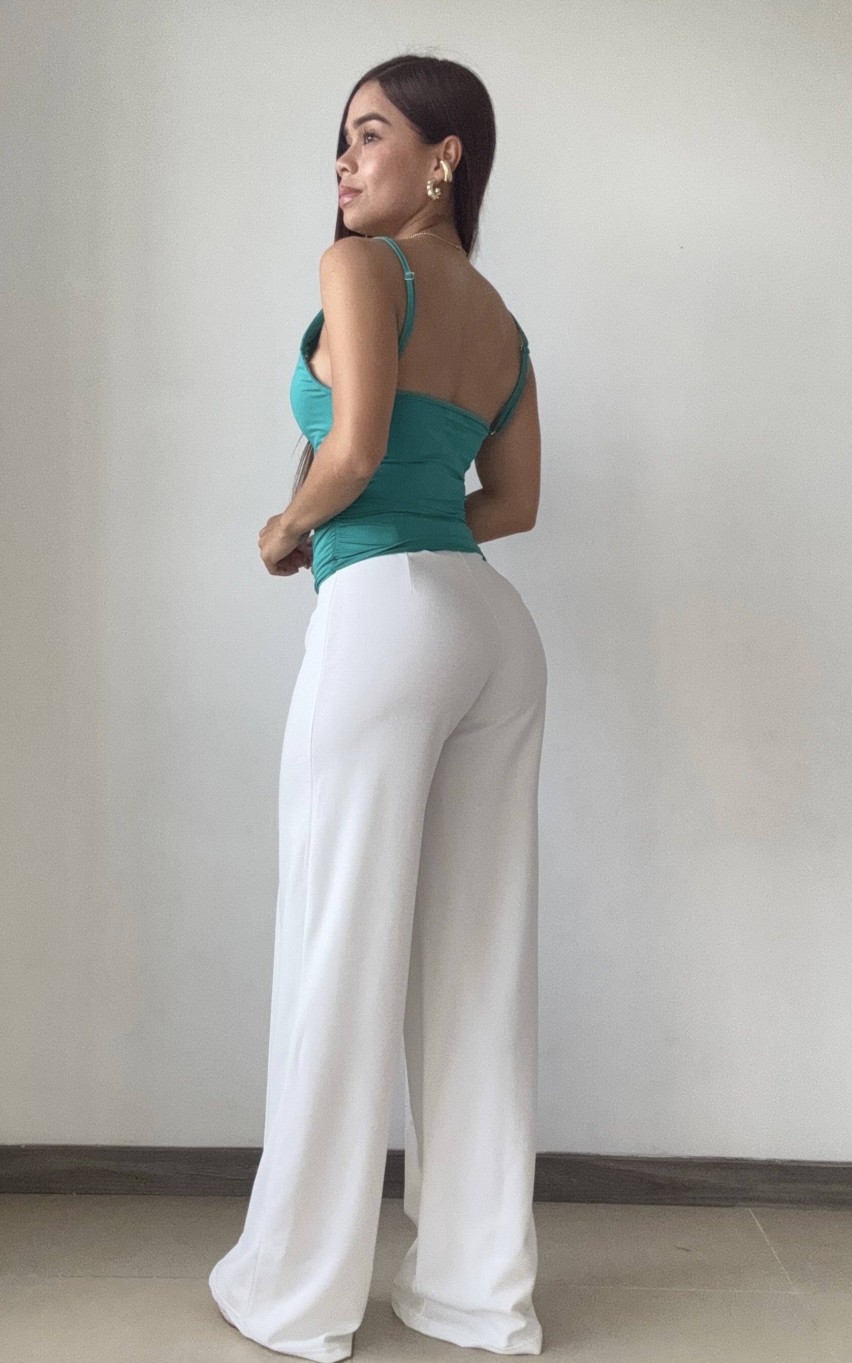 Blusa De Tiras Escote En V