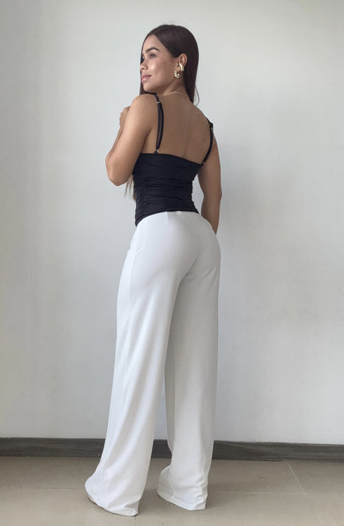 Blusa De Tiras Escote En V