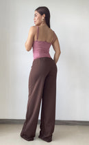 Blusa De Tiras Escote En V