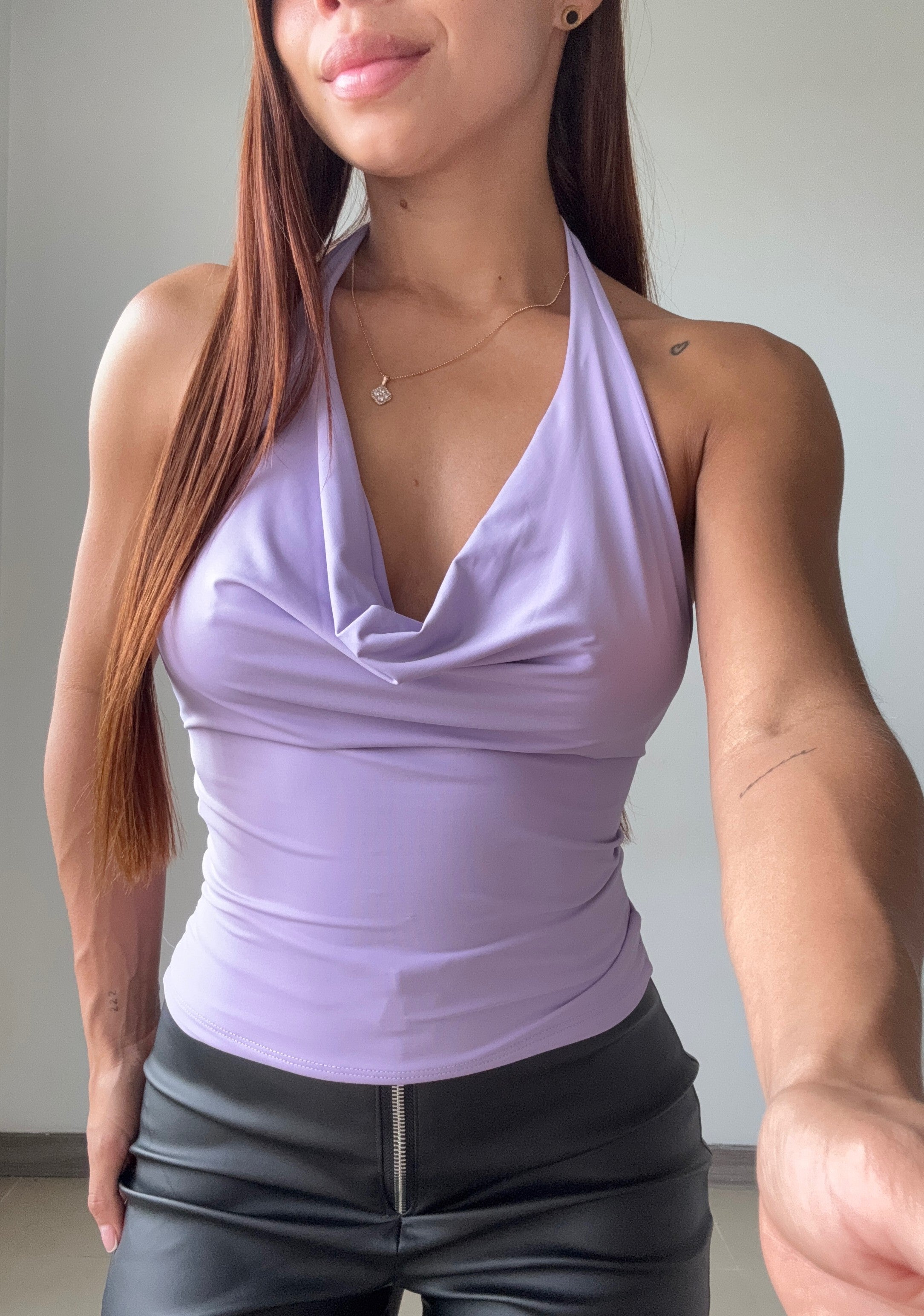 Blusa Manga Sisa Cuello Halter